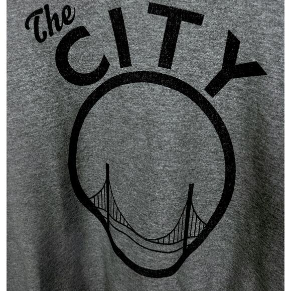 Vintage Y2K The City Golden Gate San Francisco Crewneck Sweatshirt - M - Picture 2 of 6